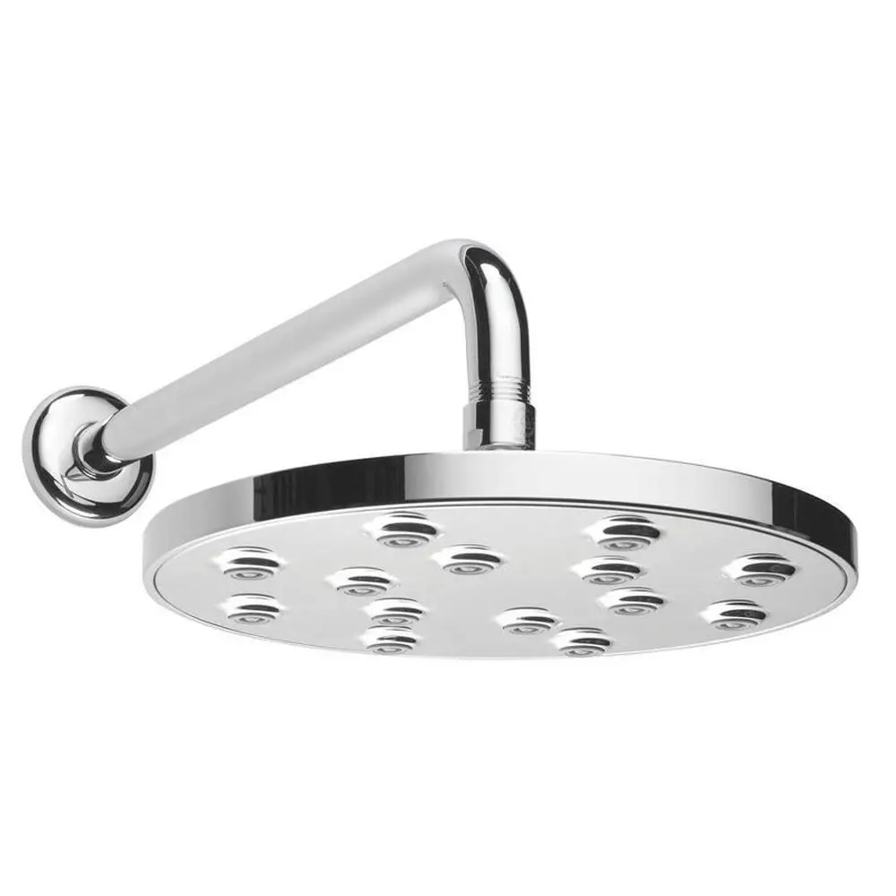 

Luxurious 8.9" Air Infused Rain Can Showerhead Chrome Finish Metal Ball Joint 2.5 GPM Saturates Body Collection