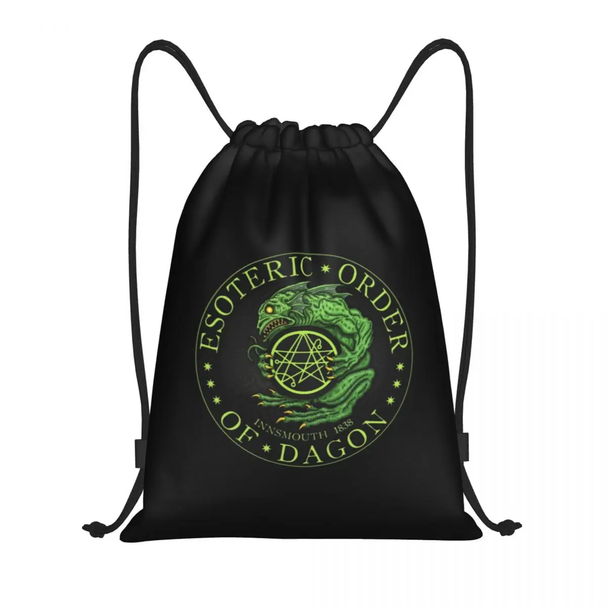 

The Call Of Cthulhu Drawstring Backpack Bags Women Lightweight Lovecraft Mythos Monster Gym Sports Sackpack Sacks for Traveling