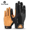 WEST BIKING Autumn Winter Men's Full Finger Cycling Gloves Anti-Slip Touch Screen Sports Gloves Thin Breathable /Thick Thermal 1