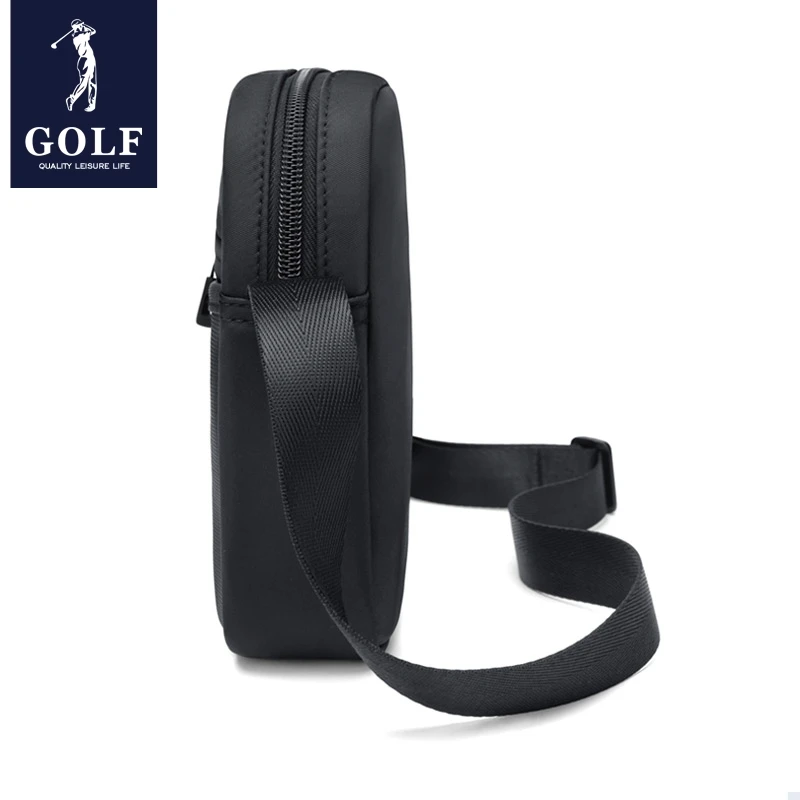 GOLF Crossbody Bag Men Mini Cross Shoulder Bags Man Purse Mobile Cell Phone Small Male Side Messenger Waterproof Oxford Black - 6