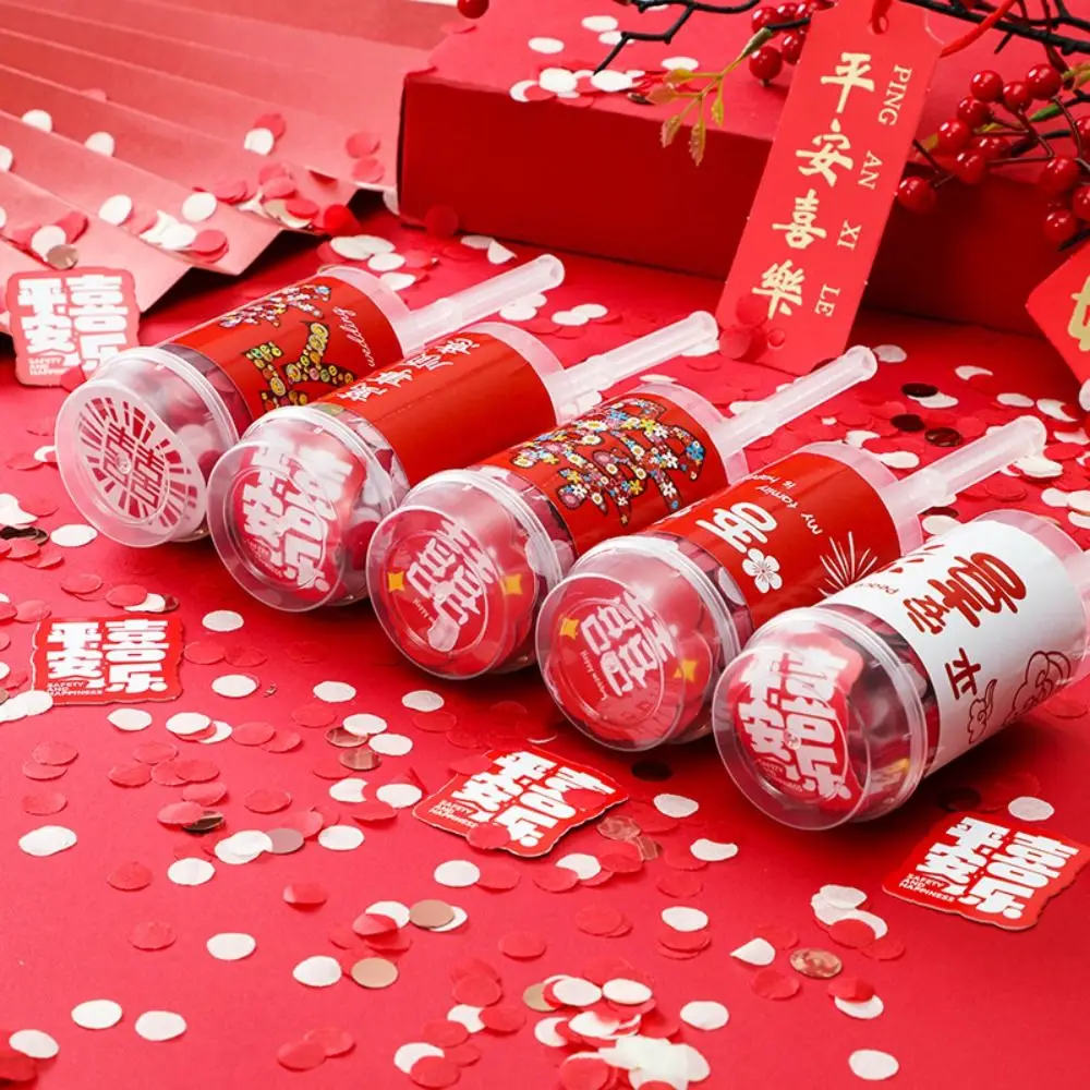 Handheld Colorful Bridal Shower Birthday For Wedding Fireworks Tube Party Decortion Supplies Confetti Popper
