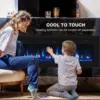 50 inch Electric Fireplace in-Wall Recessed and Wall Mounted with Remote Control,1500/750W Fireplace Heater (60-99°F Thermostat) 5