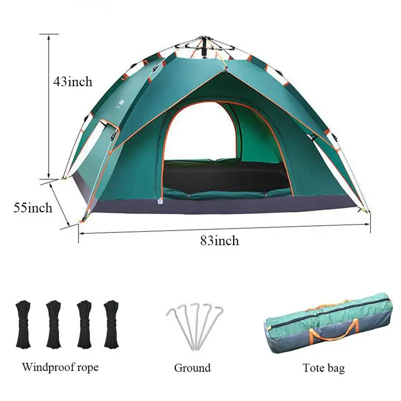 Tent Waterproof Tent 2 Person Instant Lightweight Tent Windproof UV Protection For Beach Outdoor Traveling Hiking Camping