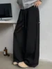 ey Deconstructed Spor Men's Sweatpants Casual Loose Wide Leg Long Trousers American Street Sle Autumn Winter Heavyweight