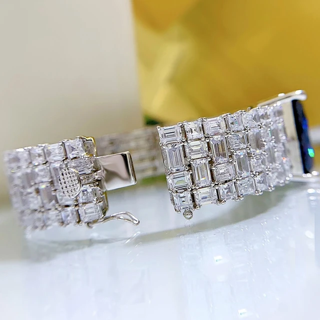 Sapphire - Carbon Diamond - Gemstone Bracelet - Fine Jewelry Wholesale 4