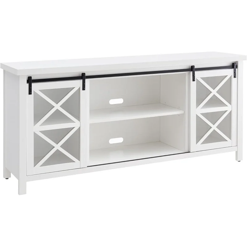 

Clementine Rectangular TV Stand for TV's up to 80" in White
