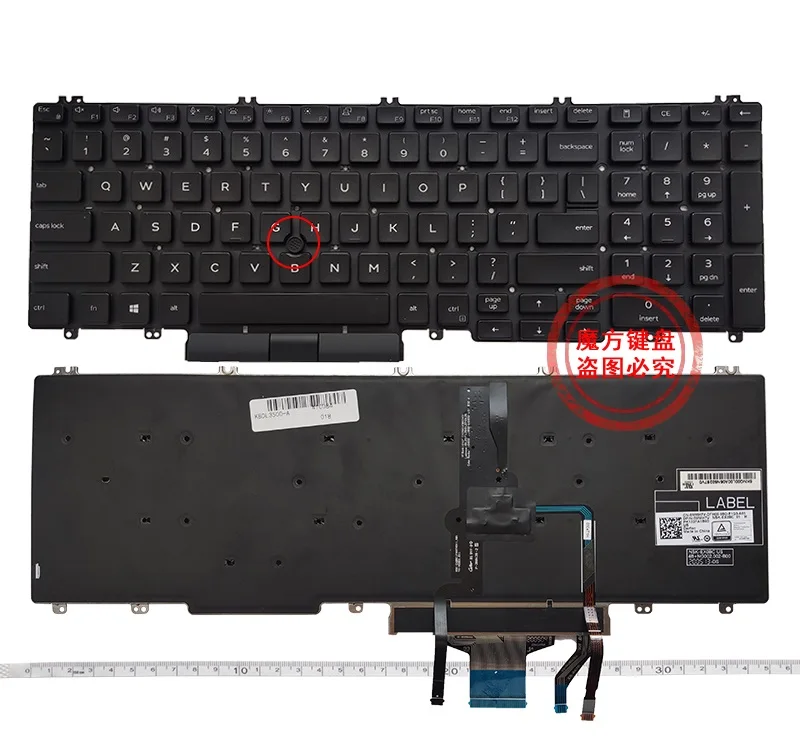 Nuova Tastiera Us Per Laptop Per Dell Precision 3500 3501 3540 3541 Latitude 5500 5501 Tastiera Retroilluminata