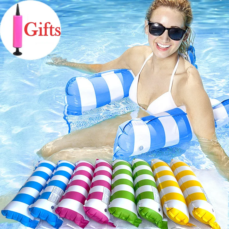 

Летний плавающий водный гамак, игрушка для коридора, Надувное плавающее кресло-кровать, водный гамак для бассейна, Воздушная плетеная кровать