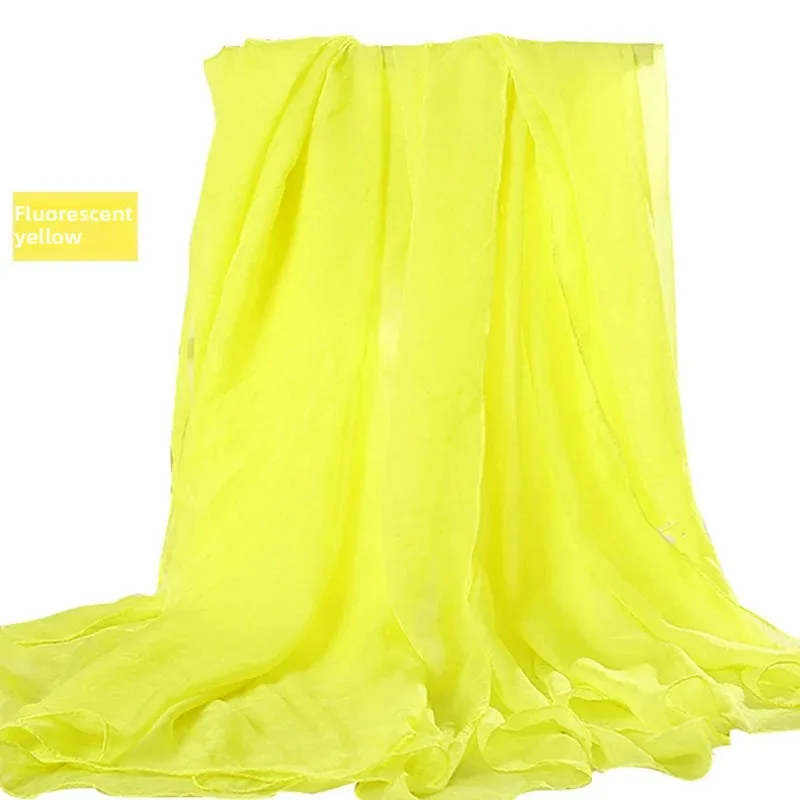 Elegant Ultra-Light Silk Scarf: Women's Red Sunscreen Beach Wrap Accessory