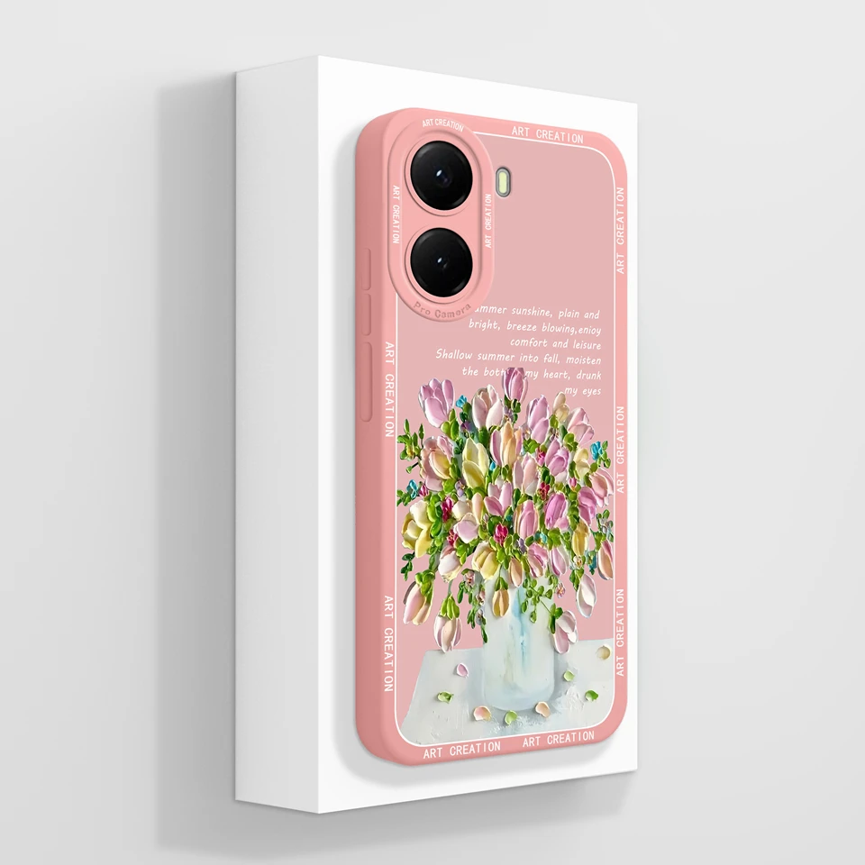 Sun Cat Flower Durable Shockproof Non-slip Liquid Soft Phone Case Cover