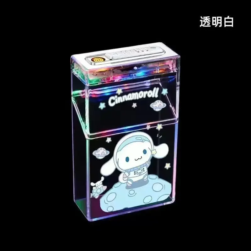 Cartoon Cigarette torch Lighters Windproof Pink Flame Butane Gas cool Lighter smoking accessories birthday gift men women set