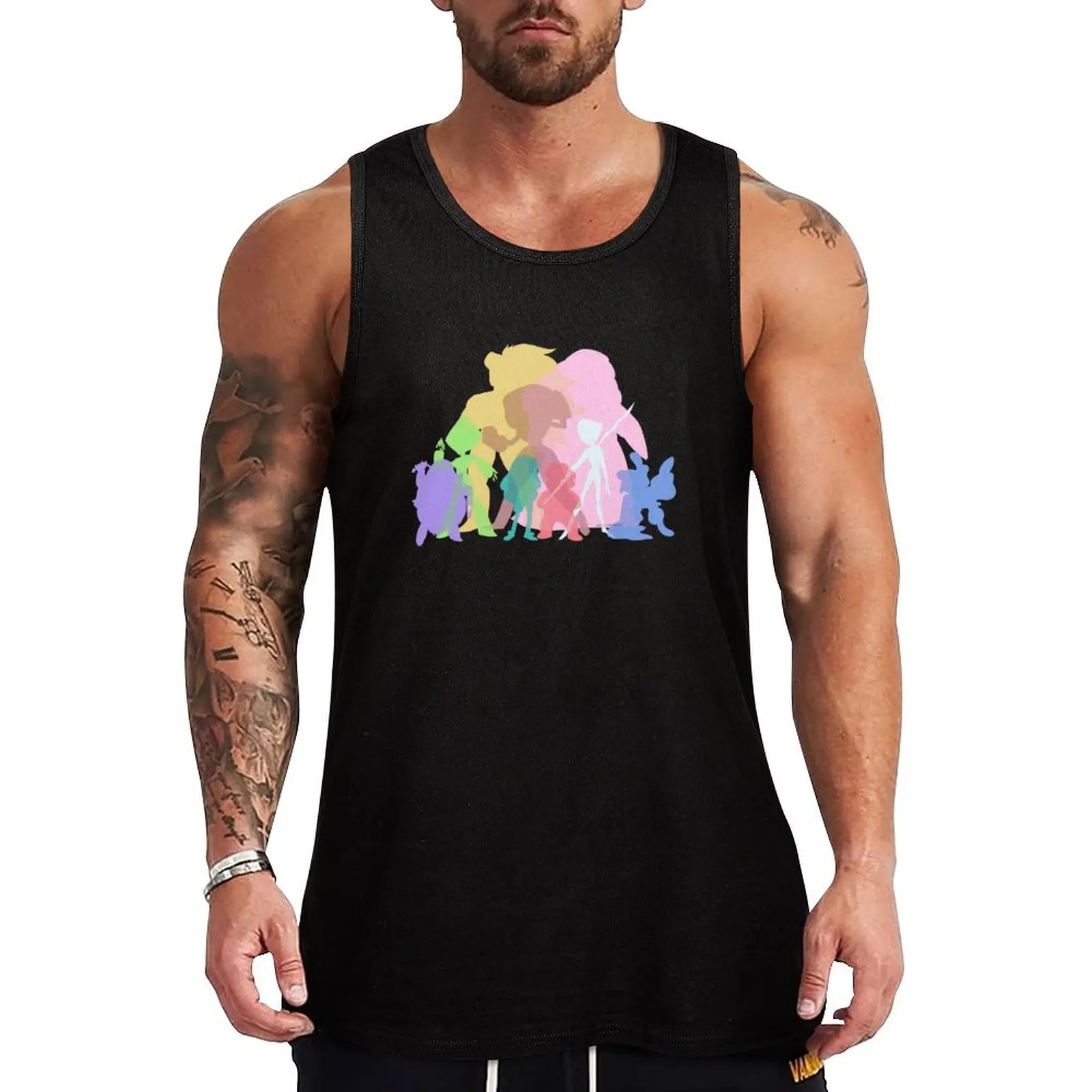 

Gems Colors Tank Top anime clothes Gym T-shirts for men Men's gym t-shirt
