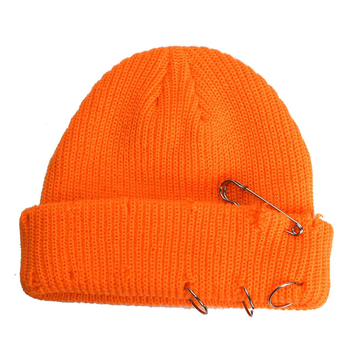 

Winter Harajuku Y2K Knitted Hat Women Fashion Warm Thick Men Hip Hop Pin Hole Skullcap Short Hat Unisex Basic Cap