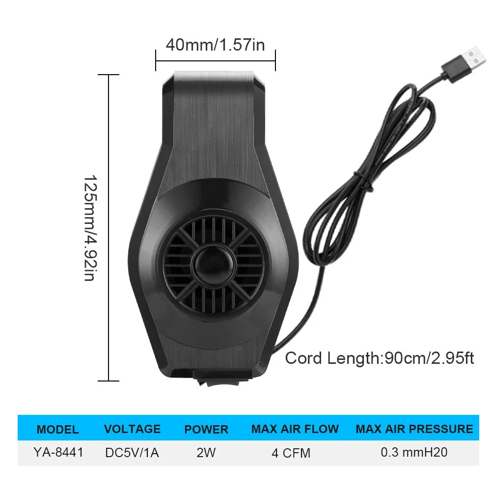 Aquarium Cooling Fan USB Powered Adjustable Speed Water Surface Cooler For Fish Shrimp Grass Tank Temperature Control System