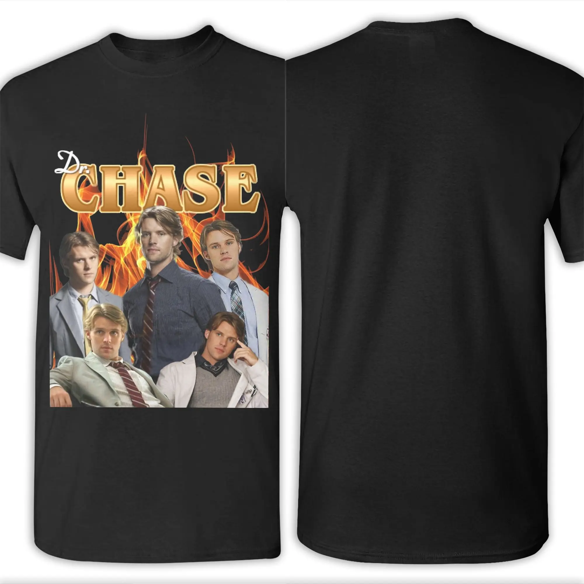 Dr. Robert Chase House MD T-Shirt Herren Mode 100 % Baumwolle T-Shirts Rundhals Kurzarm T-Shirts Plus Size Kleidung – Detail 2