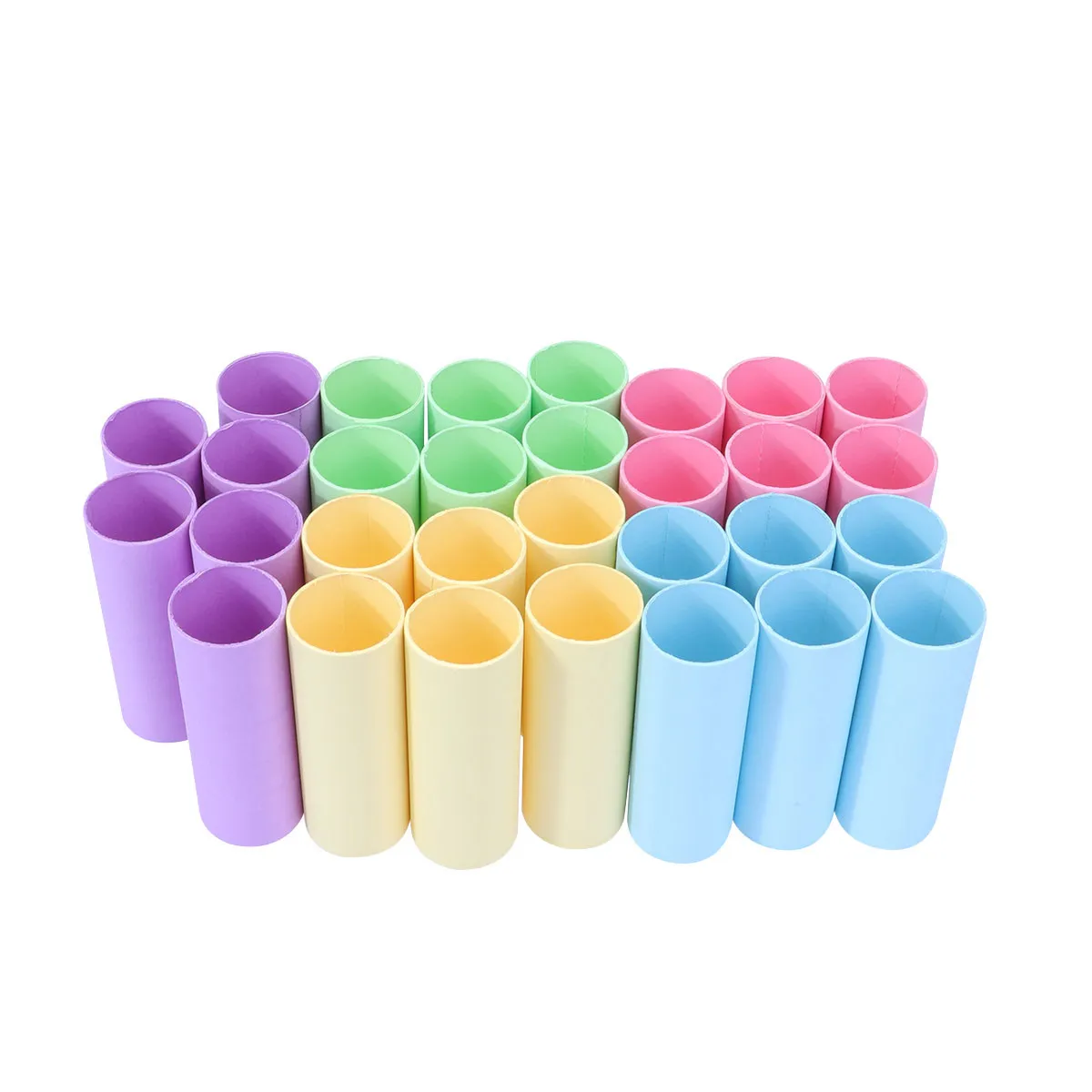 20Pcs 색칠 종이 튜브 친환경 크래프트 메일링 튜브 아트 드로잉 포스터 그림 보관 배송 문서 캐리어