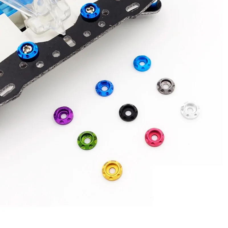 6 Pcs Alluminio M2 Specer Colorato Per Tamiya Mini 4Wd Auto Da Corsa 324 Negozio