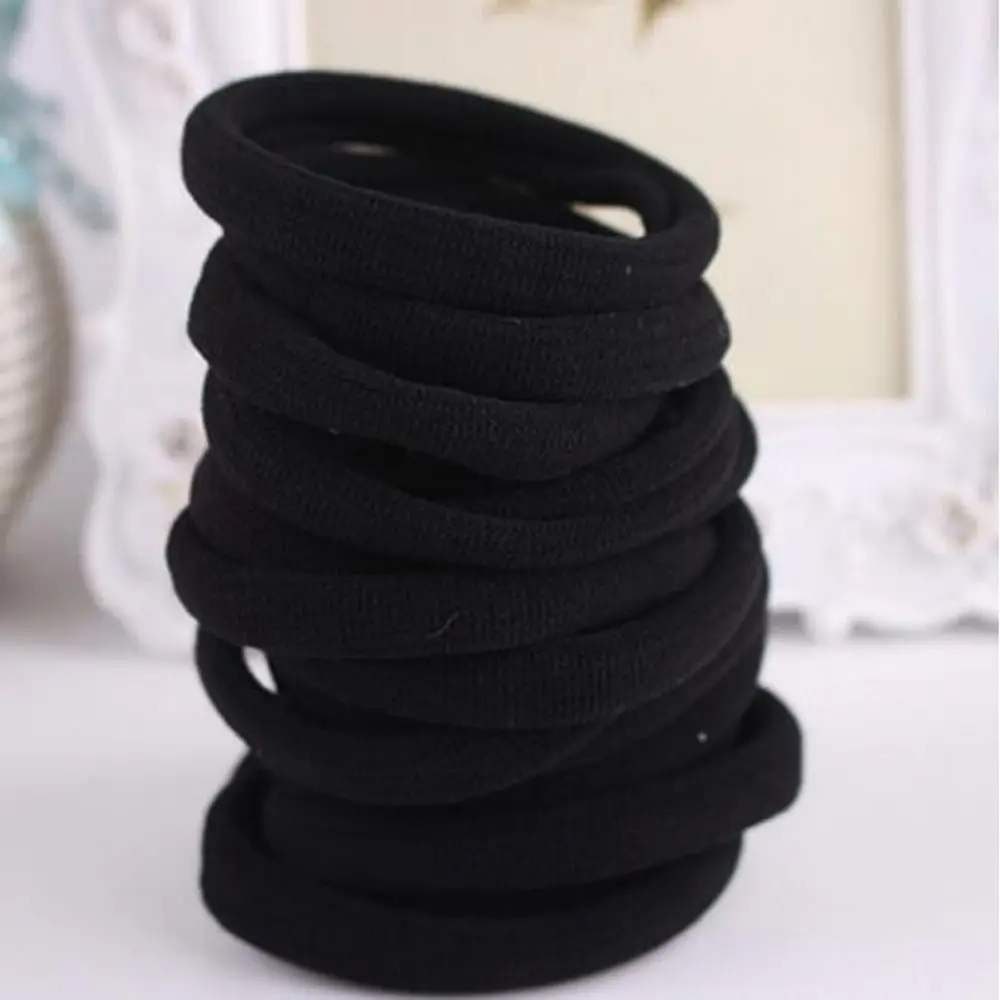

Black Ponytail Bracelets Elastic Women Girl Seamless Hair Ties Hair Accessories Hair Band Hair Rope