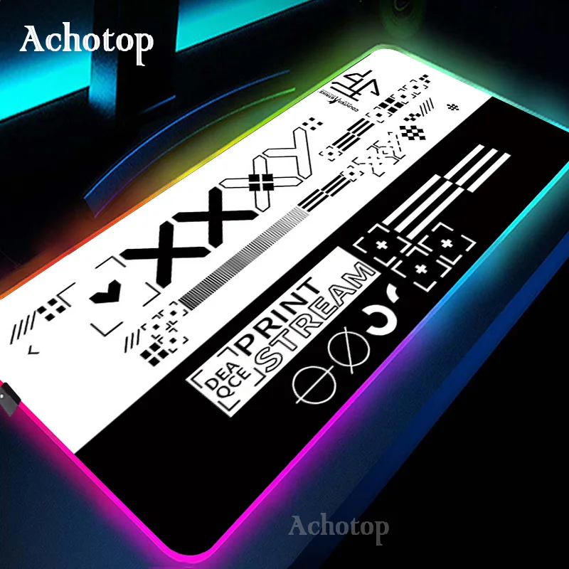 

Printing Collection Backlight Gaming Mousepad Desk Rug RGB Gamer Mousepads Mouse Pad LED Non-Slip CS GO Mouse Mats Keyboard Mat