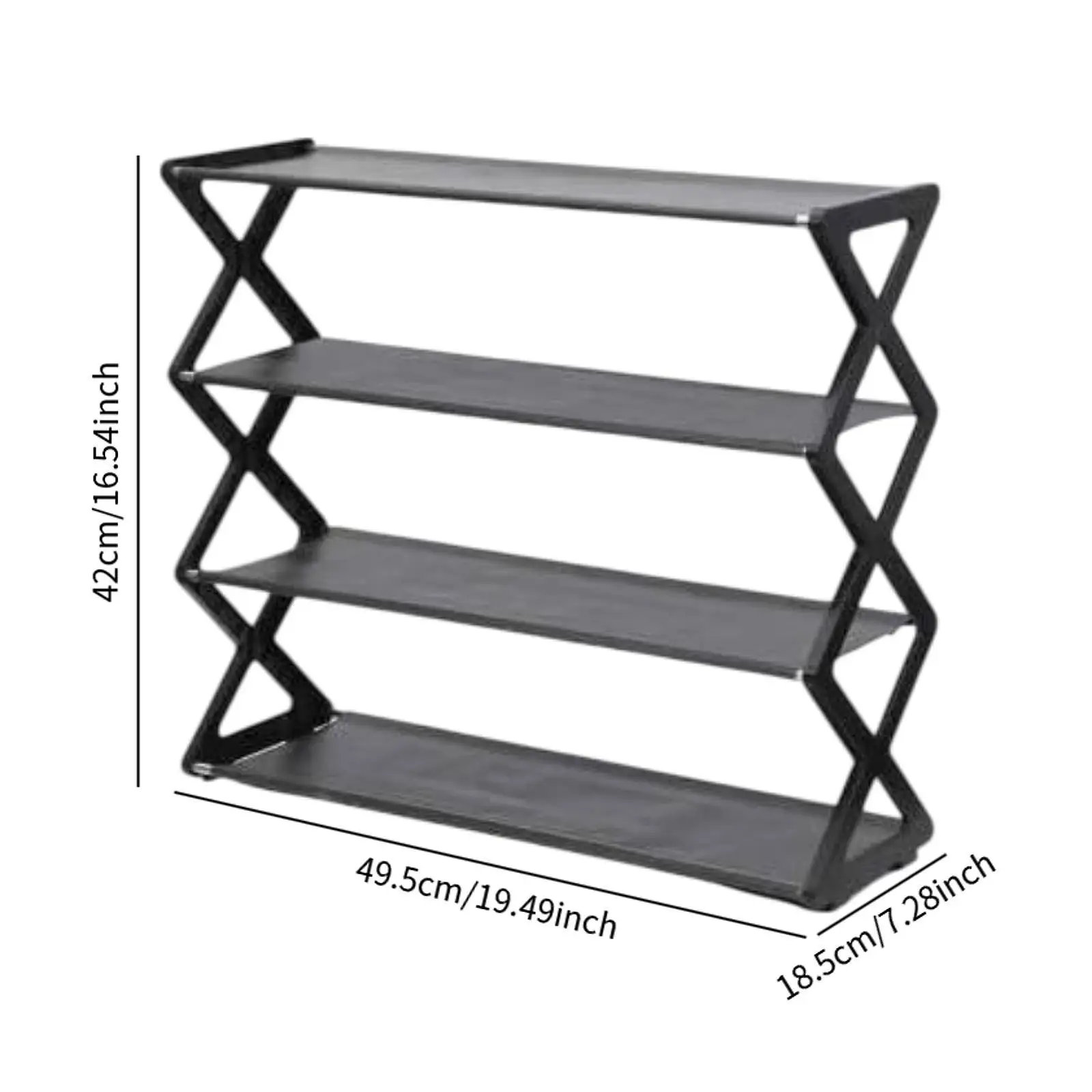 Shoe Rack for Front Door Entrance Stand Shelving Easy Assembly Storage Rack for