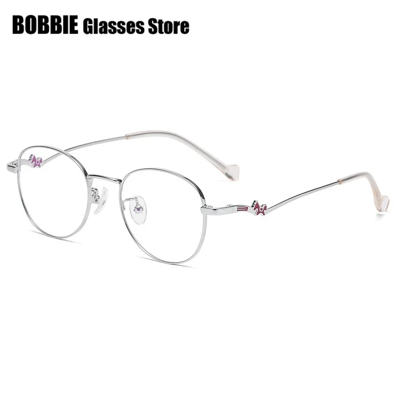 Titanium Optical Glasses Frame Small Kids Myopia Prescription Lens Computer Students Eyewear Eyeglasses Child Spectacle Girl Boy