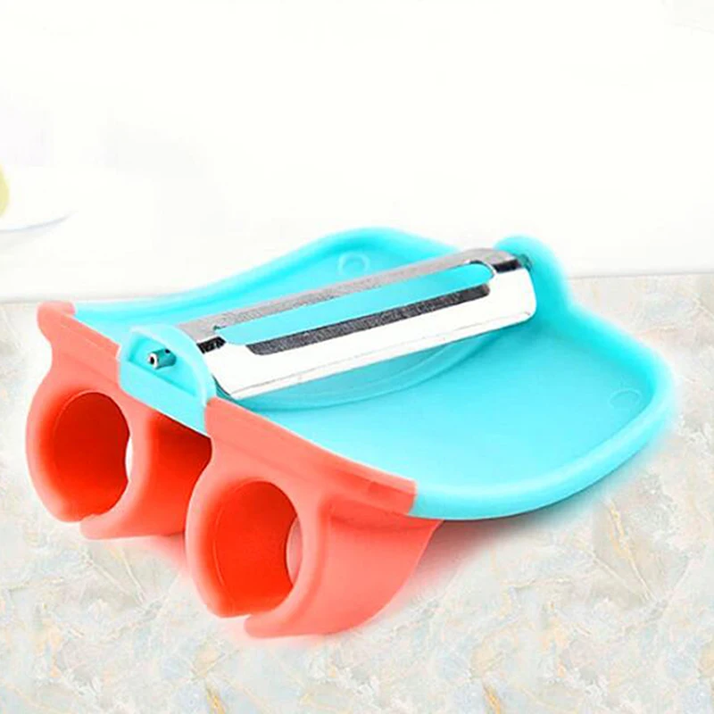 Kitchen Finger Held Palm Peeler Easy Hold Gadgets Vegetable Fruit Slicer Peeler Utensil Durable Kitchen Accessories