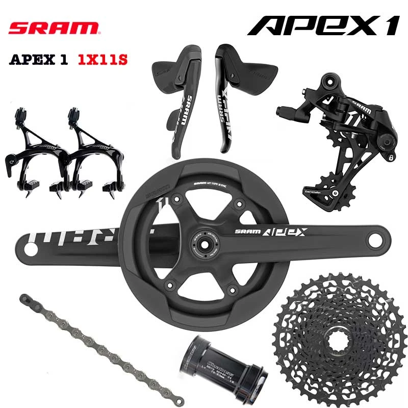 SRAM APEX 1 1X11 Speed Shifter Brake Lever Control Rear Derailleur Cage Cassette Chain Brakeset