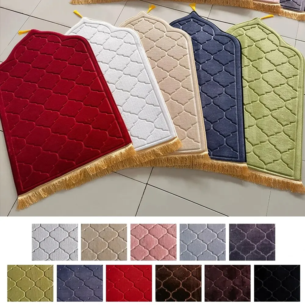 Flannel Prayer Mat Worship Blanket Worship Kneel Embossing Floor