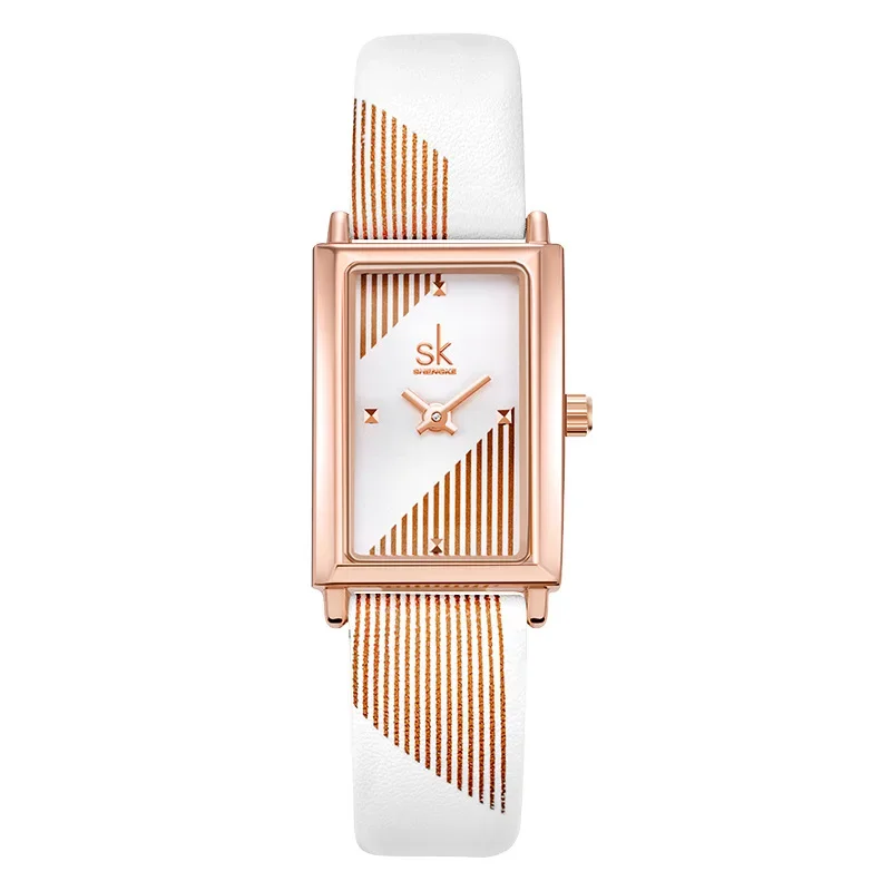 

Ladies' watch, women's fashion stripe, niche, high-end square watch, waterproof, Shenzhen watch, live streaming, popular 0165