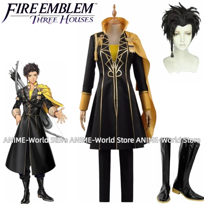 Gioco Fire Emblem Three Houses Claude Von Regan Costume Cosplay Carnevale Halloween Parrucca Scarpe Costume Di Natale