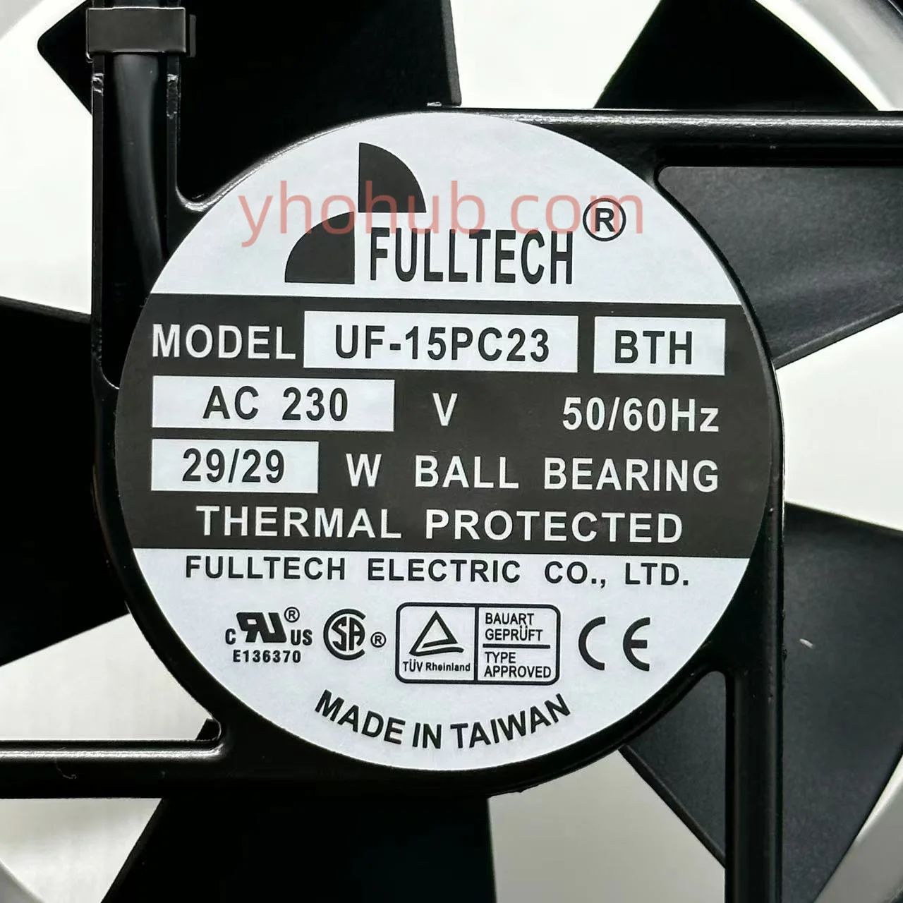 Fulltech Uf15pc23 Bth ac 230v 29w 172x150x51 Ventilador de Refrigeração do Servidor - Imagem 4