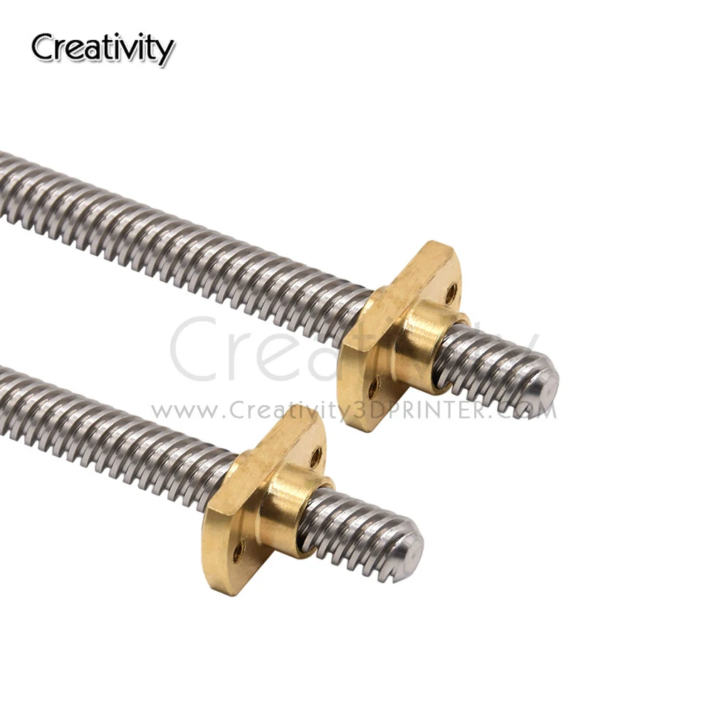 Ender Parafuso de Avanço Eixo z Rod Mais Porcas de Latão Chumbo mm 365 399 400 mm para Ender3 Ender-3 v2 Ender Cr10s Cr-10 v2 Cr6 se i3 t8 *