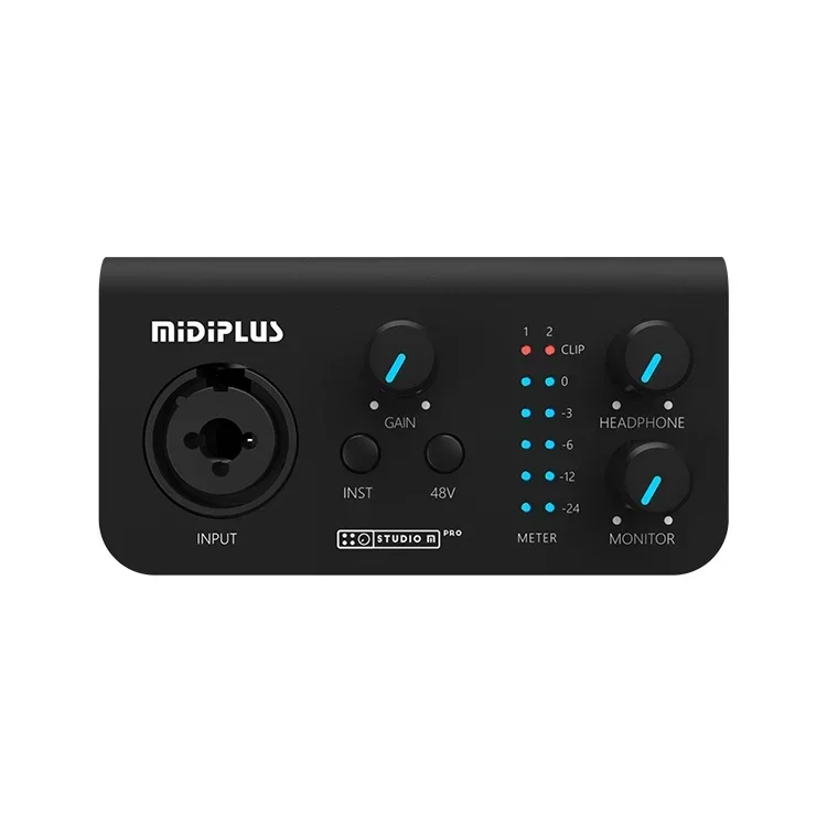 midiplus Audio Interface Mixer Professional Recording Studio Audio Interface Sound Card Live Stream External Sound Cards