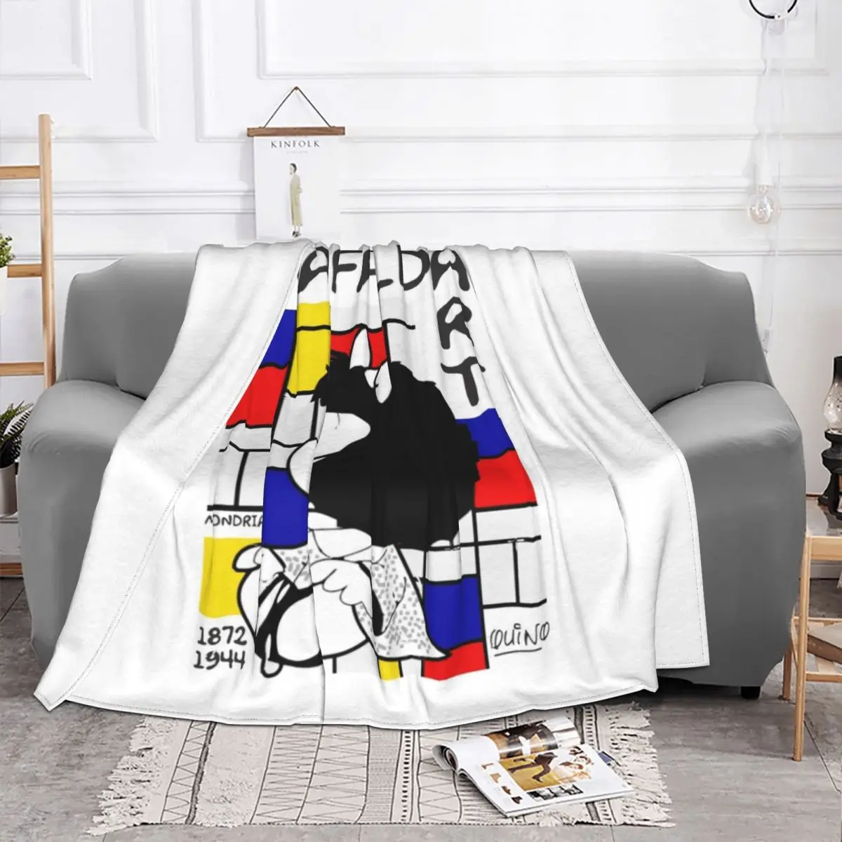

Kawaii Cartoon Mafalda Blanket Anti Pilling Fleece Winter Manga Multifunction Warm Throw Blanket for Sofa Car Rug Piece