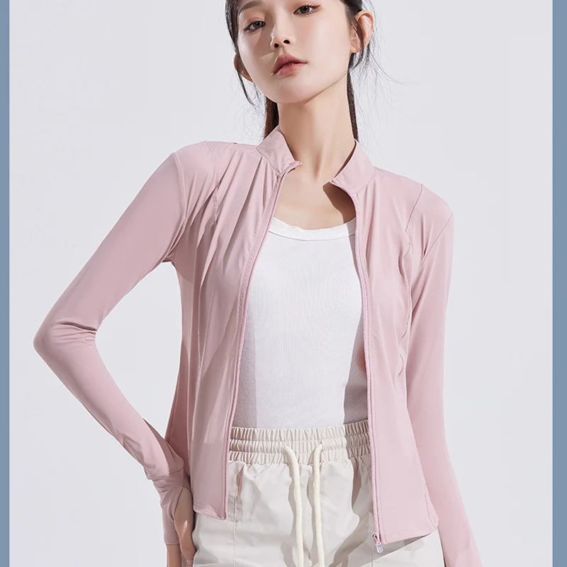 Women's Cycling Jacket SPF 50+ Sun Sunscreen Long Sleeve sports jacket women sports jacket sunscreen coat