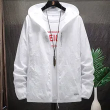 

UV Men/Women Casual 8XL Plus Skin Size Windbreaker 6XL Summer Coats 7XL Proof Ultra Hooded Jackets Light UV Proof Men/Women Skin