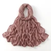 106455-a3c2ac.jpg 185*75 cm musulman Modal Hijab rayonne coton châles pour femmes mince plaine écharpe grande taille foulard islamique Turban bandeau