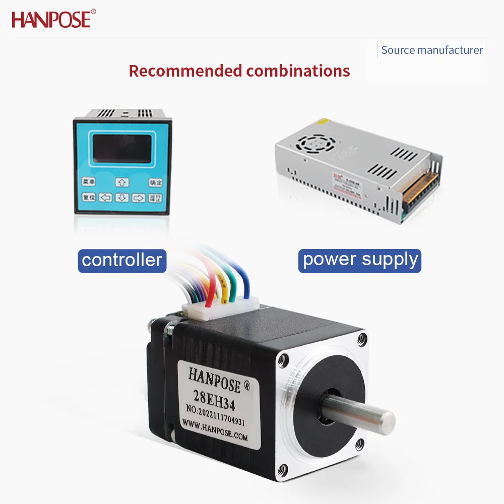 폐쇄 루프 스테퍼 모터 NEMA8 28EH34 0.8A 3.2V 실시간 좌표 판독, 스텝 손실 없음, 안정적인 작동