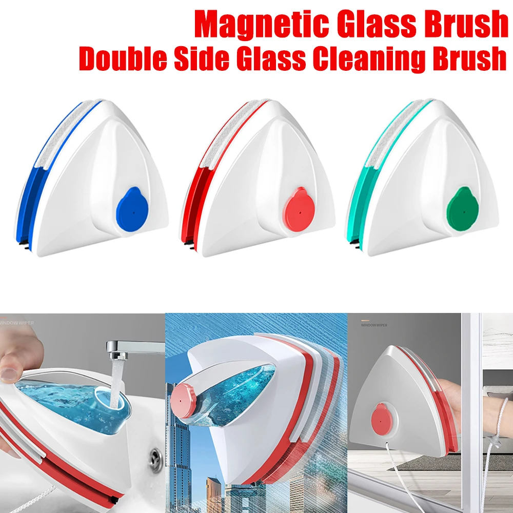 Magnetic Glass Brush Double Side Glass Cleaning Brush For Window Cleaning Household Tool Magnetic Window Cleaner