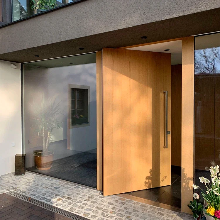 Revoliving hinges modern designs exterior pivot patio doors large pivot front door 5