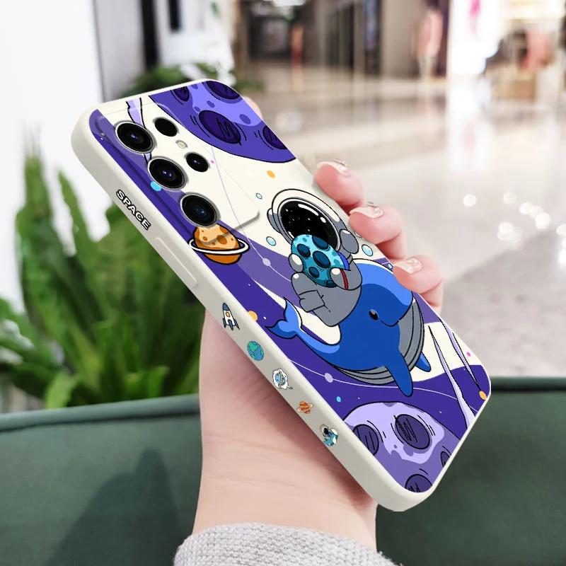 Star Astronaut Silicone Phone Case Cover