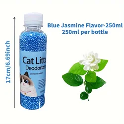 Aromatic Deodorizing Beads for Cat Litter Box - 6 Refreshing Scents (Jasmine Flavor)