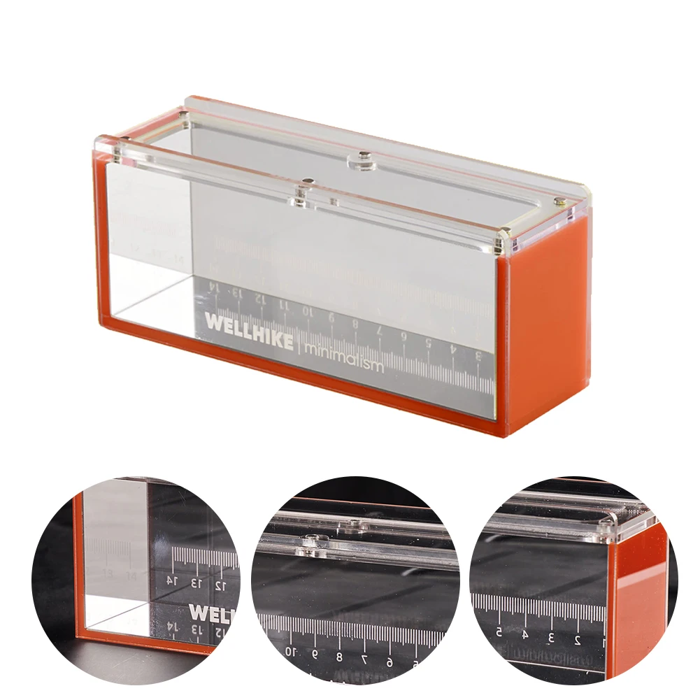Acrylic Mini Fish Viewing Container with Lid for Outdoor Fish Tank
