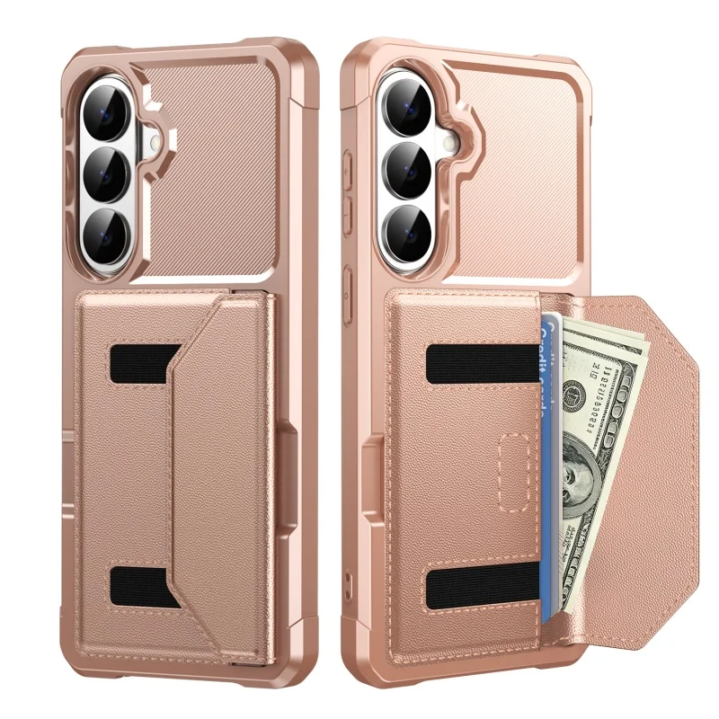 Magnetic Leather Wallet Phone Case with Cardholder and Enhanced Protection
