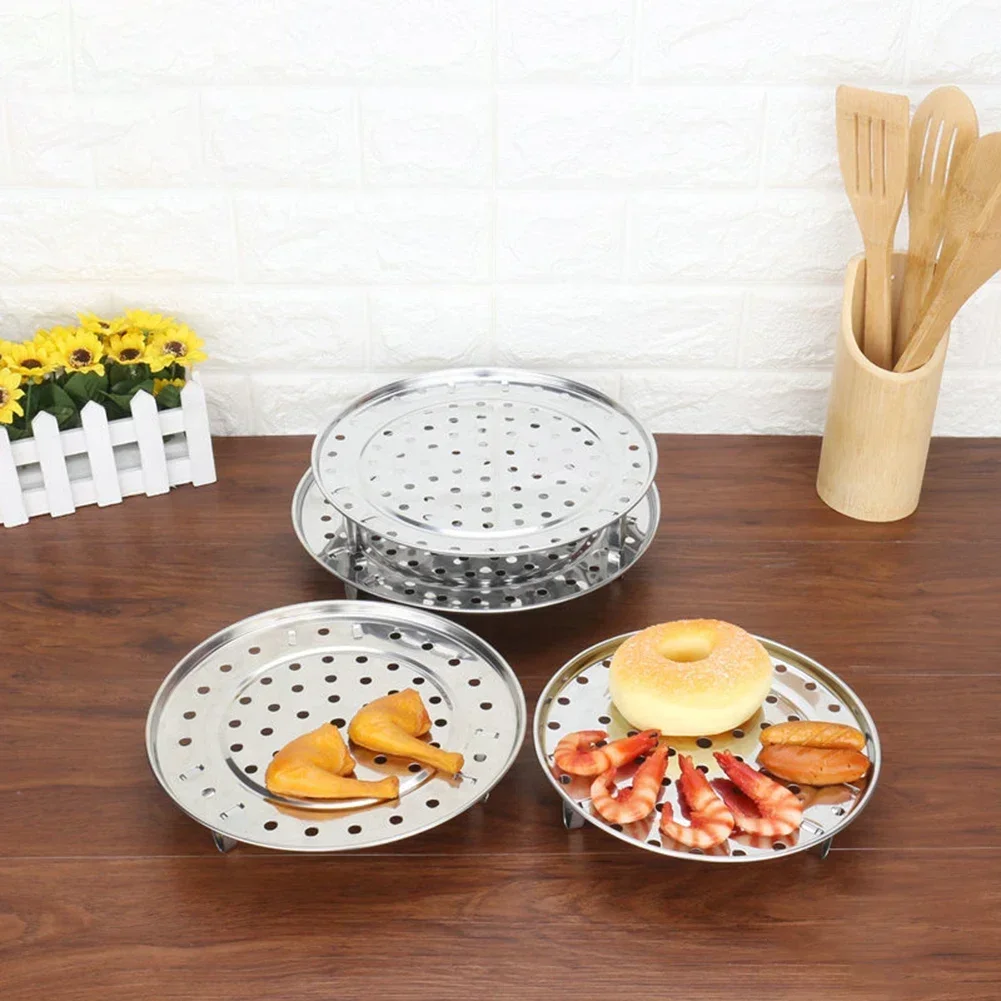 Steamer Rack steamer rack 18-30CM Stainless Steel For Stock Pots Steaming Tray Stand Cook Ware Tool Bread Tray Kitchenware Cooking Tools
