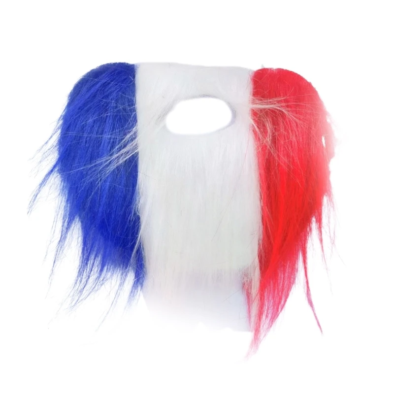 

3 Colors Fake Beards Mustaches Christmas Halloween Party Beard for Adult Kids