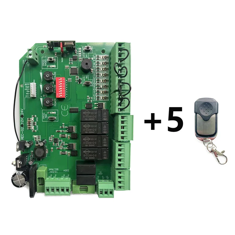 with 5 remote
