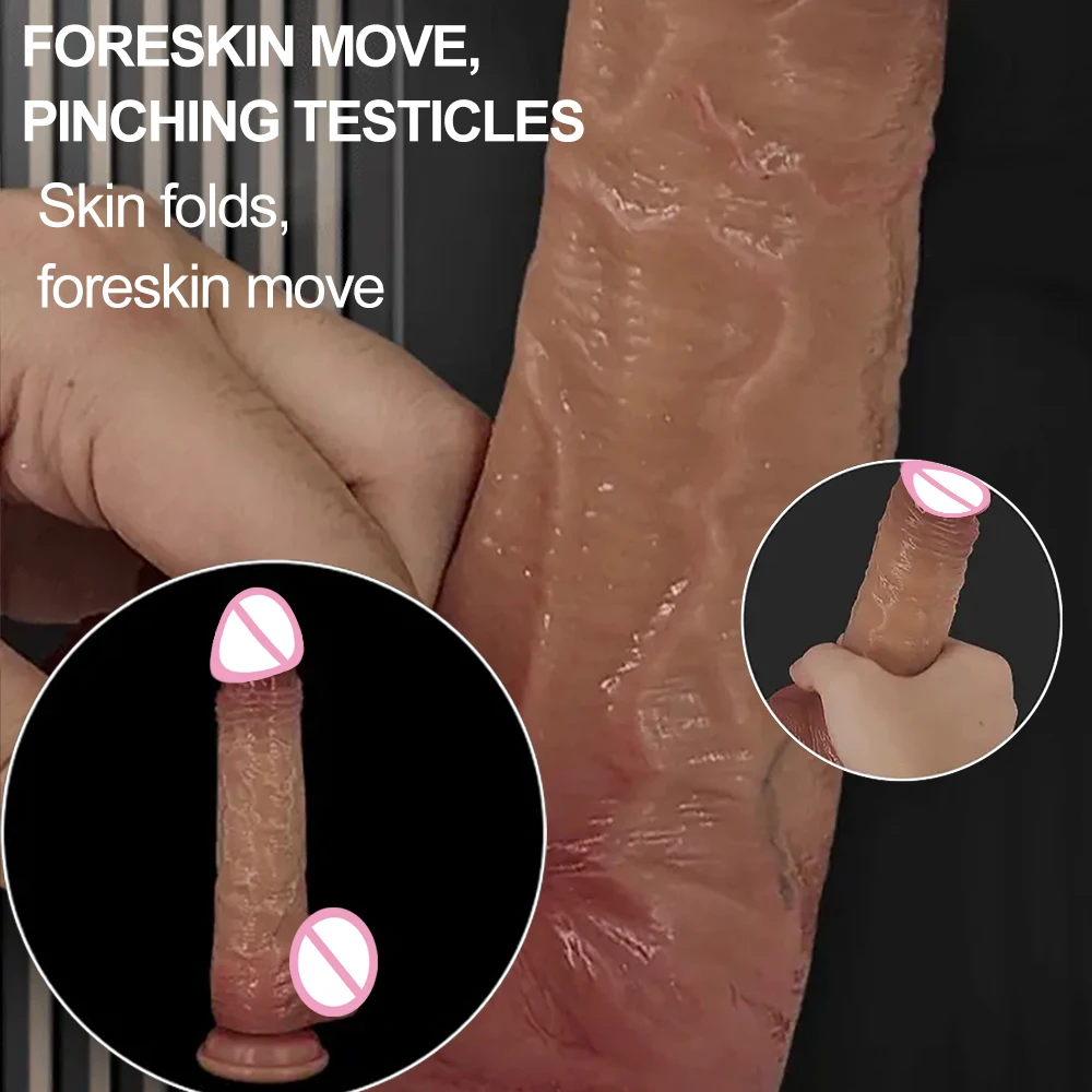 Realistic Penis Foreskin Dildo sex toys