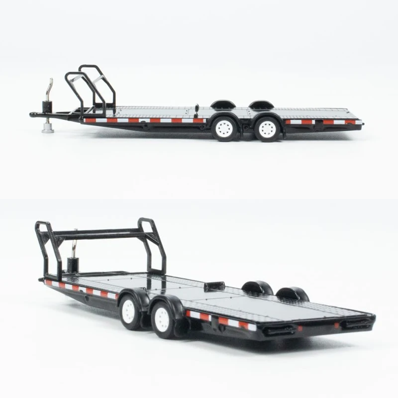 MINIGT 1:64 Car Hauler Trailer Type B Black Alloy trailer