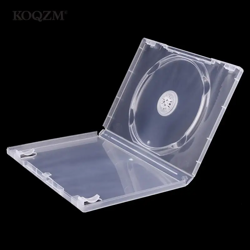1PCS 14mm CD Storage Box Transparent DVD Case CD Package Portable for Home Cinema-Single Disc 190*135*14mm